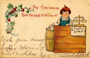 Pray, if you love me…      Artist: E. Curtis    (Tuck)