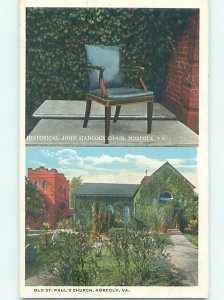 W-border CHURCH SCENE Norfolk Virginia VA AD1904