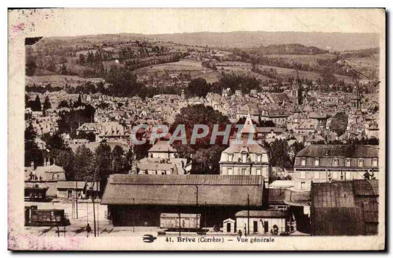 Old Postcard Brive Vue Generale