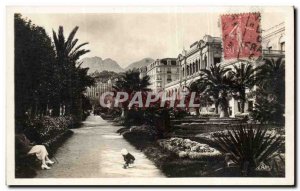 Old Postcard Menton Gardens and Casino