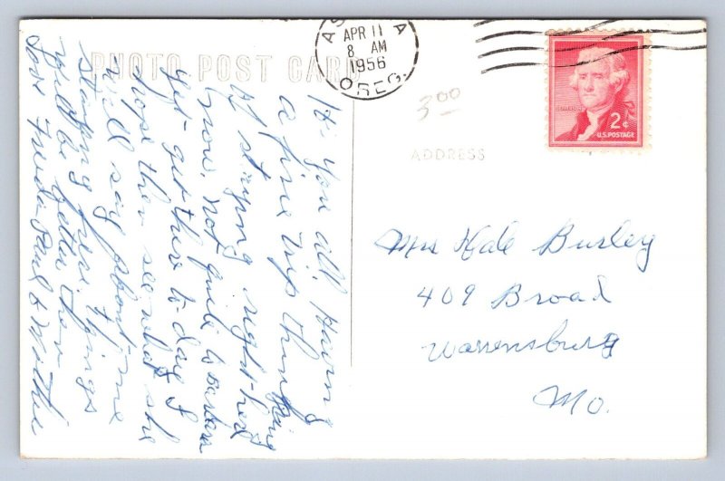 K8/ Newport Oregon RPPC Postcard c1950s Bay Way Caf� Highway  481