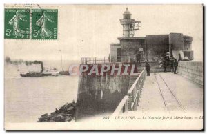 Le Havre - New Jetee has low Maree - Old Postcard
