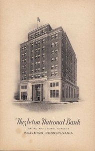 Postcard Hazelton National Bank Hazelton PA