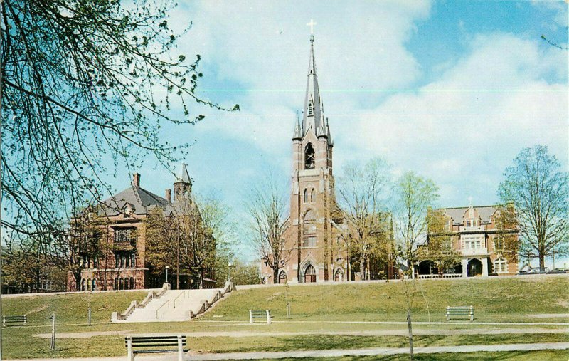 Postcard St. Marie's Church, Manchester, NH