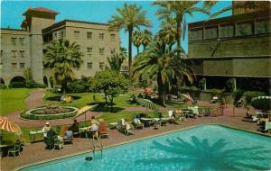 1960s Phoenix Arizona Patio Hotel Westward HO Resort Pool Petley postcard 5772
