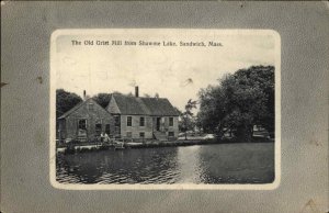 Sandwich Massachusetts MA Old Grist Mill c1910 Vintage Postcard