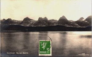 Norway De Syv Ssøstre Nordland De Syv Sostre Vintage RPPC C085