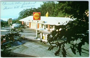 1969 Thorn Hill, TN Clinch Mountain Lookout US Hwy 25 Shell Oil Gas Station A145