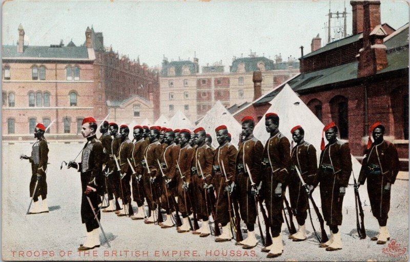 Troops of the British Empire Houssas Africa Soldiers Military Postcard H59