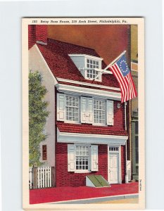 Postcard Betsy Ross House Philadelphia Pennsylvania USA