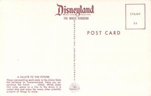 Disneyland, E-5, Salute to the Future, Tomorrowland, Vintage Postcard