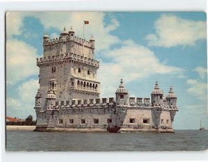 Postcard Tower of Belém, Lisbon, Portugal