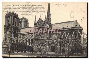 Postcard Old Paris Cathedrale Notre Dame