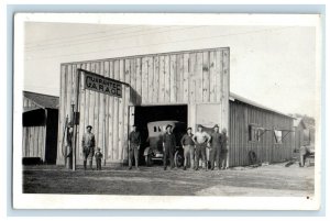 c1915 Biel's Guarantee Auto Garage Texas TX RPPC Photo Antique Postcard