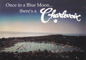 Aerial View Round Lake Harbor Charlevoix Michigan