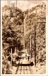 Real Photo Postcard The Incline Up Lookout Mountain in Chattanooga, Tennessee