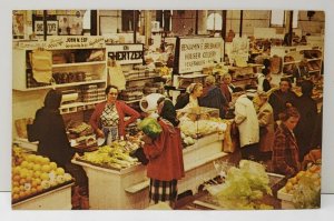 Heart of Dutchland Famous Farmers Market, 1968 Melvin J Horst, Penna Postcard A1