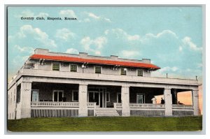 Country Club Emporia Kansas Vintage Standard View Postcard 