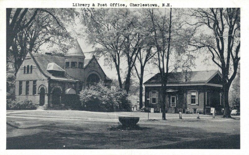 USA Library & Post Office Charlestown New Hampshire 05.97