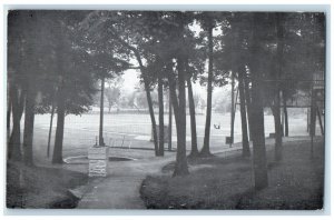 c1940 Scene Beautiful Firemen's Park Waterloo Wisconsin Vintage Antique Postcard