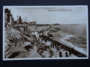 Lancashire BLACKPOOL QUEENSGATE N.S. c1934 RP Postcard by Valentine 