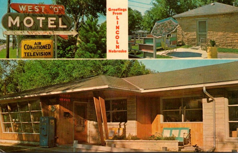 Nebraska Lincoln The West O Motel 1964