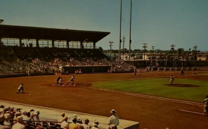 Vintage Postcard Russell Field Major League Baseball Clearwater Florida   452