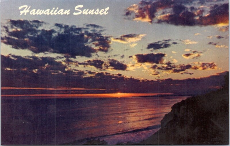 Postcard Hawaii - Hawaiian Sunset