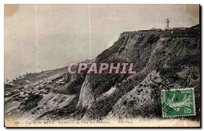 Old Postcard Le Havre Cape of La Greve heve the Cliffs of Foot