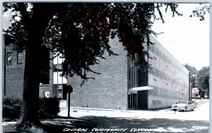 c1950s Elkader, IA RPPC Central Community School Real Photo Postcard Vtg A110