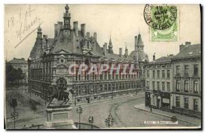 Old Postcard Antwerp National Bank