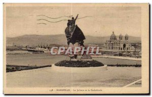 Old Postcard The Joliette and the cathedral