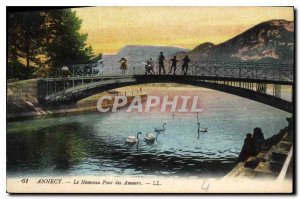 Old Postcard Annecy New Amours Bridge