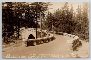 RPPC Eagle Creek Bridge Columbia River Highway Oregon Postcard B42