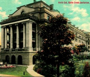 North End Battle Creek Sanitarium Battle Creek Michigan MI 1911 Postcard