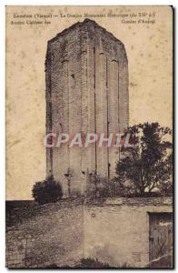 Old Postcard Loudun Le Donjon Historic Monument