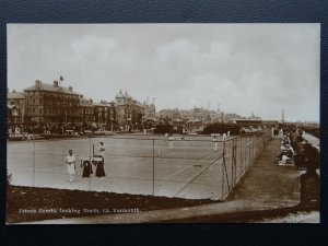 Norfolk Great Yarmouth TENNIS COURTS - Old RP Postcard