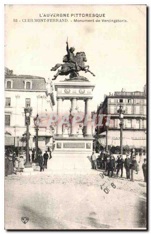 Old Postcard CLERMONT-FERRAND - Monument of Vercingetorix