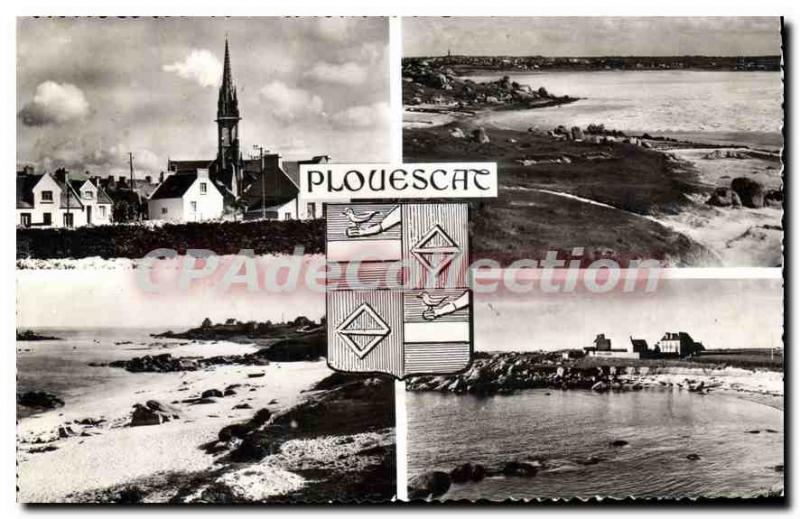 Old Postcard Brittany Plouescat