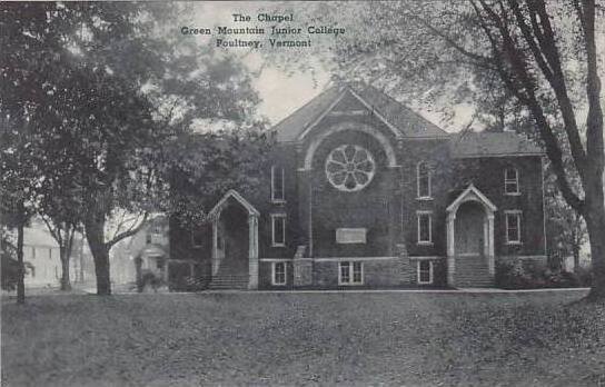 Vermont Poultney The Green Mountain Junior College The Chapel Albertype