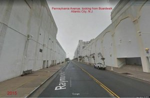 Atlantic City~Victorian Homes All Torn Down!~Pennsylvania Ave @ Boardwalk~c1910