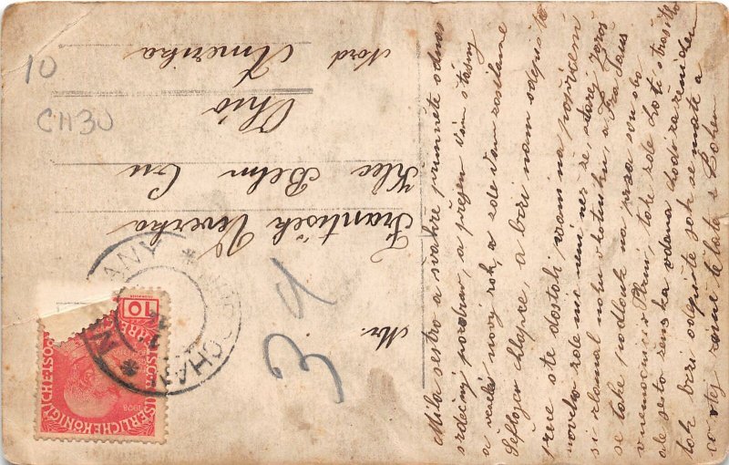 J32/ Interesting RPPC Postcard c1910 Cello Band Instruments Musicians 305 