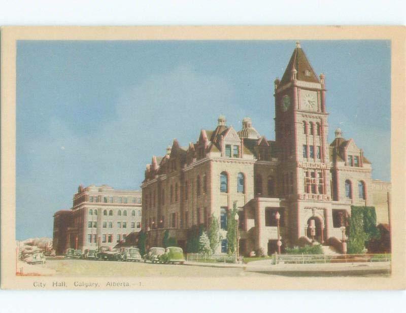 1940's CITY HALL Calgary Alberta AB E5509