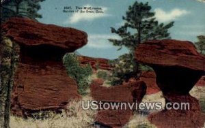 Two Mushrooms - Garden of the Gods, Colorado CO  