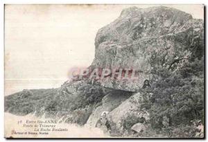 Old Postcard Between St. Anne and Auray Tréauray Route La Roche Rolling Chil...