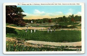 GENEVA-ON-THE-LAKE, OH Ohio ~ GOLF COURSE Scene c1950s Ashtabula County Postcard