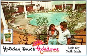 RAPID CITY, South Dakota  SD   HOLIDAY INN ~ HOLIDOME Indoor Fun Center Postcard