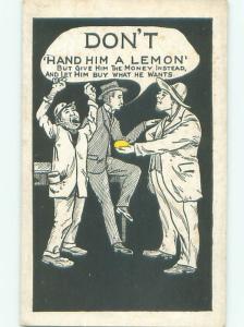 Pre-Linen Comic MAN HANDS ANOTHER MAN A LEMON AB8909