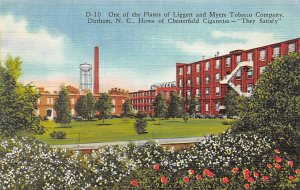 Myers Tobacco Company Hoem Of Chesterfield Cigaregttes - Durham, Texas TX  