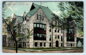 SEDALIA, MO Missouri ~ HIGH SCHOOL 1909  Pettis County  Postcard